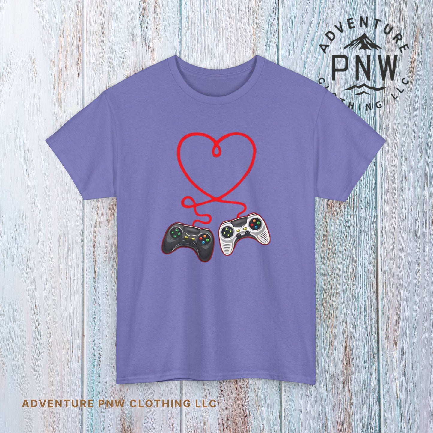 Video Gamer Valentines Day T-Shirt, Gamer Heart Tee, Valentines Gift for Him or Her, Unisex Gaming Shirt, Controller Love  Unisex Shirt
