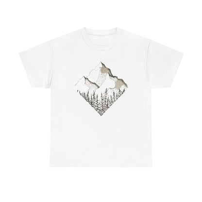 Mountain Range Adventure Unisex Tee, Hiking T-Shirt National Parks, Outdoors Gift Nature Lover Shirt, Diamond Range Shirt