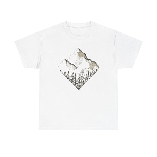 Mountain Range Adventure Unisex Tee, Hiking T-Shirt National Parks, Outdoors Gift Nature Lover Shirt, Diamond Range Shirt