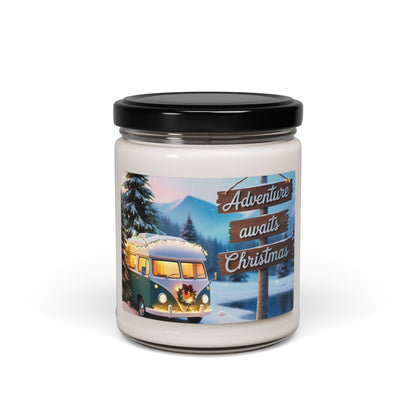 Christmas Scented Soy Candle, 9oz | Adventure Awaits the Christmas Jar | Christmas Decoration