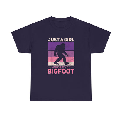 Bigfoot Valentine Shirt, Funny Tee, Unisex Heavy Cotton Tee, Bigfoot Love T-shirt, Valentines Day Gift For Him, Bigfoot Lover Gift,
