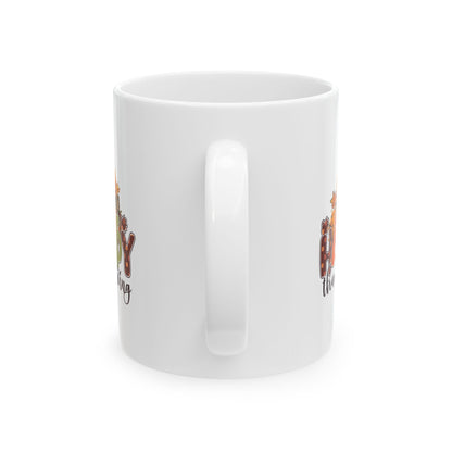 Adventure Happy Thanksgiving Ceramic Mug, (11oz, 15oz)