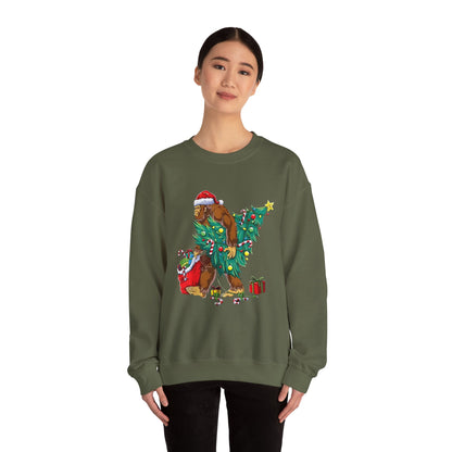 Adventure Bigfoot Christmas Lights Sweatshirt – Unisex Jumper