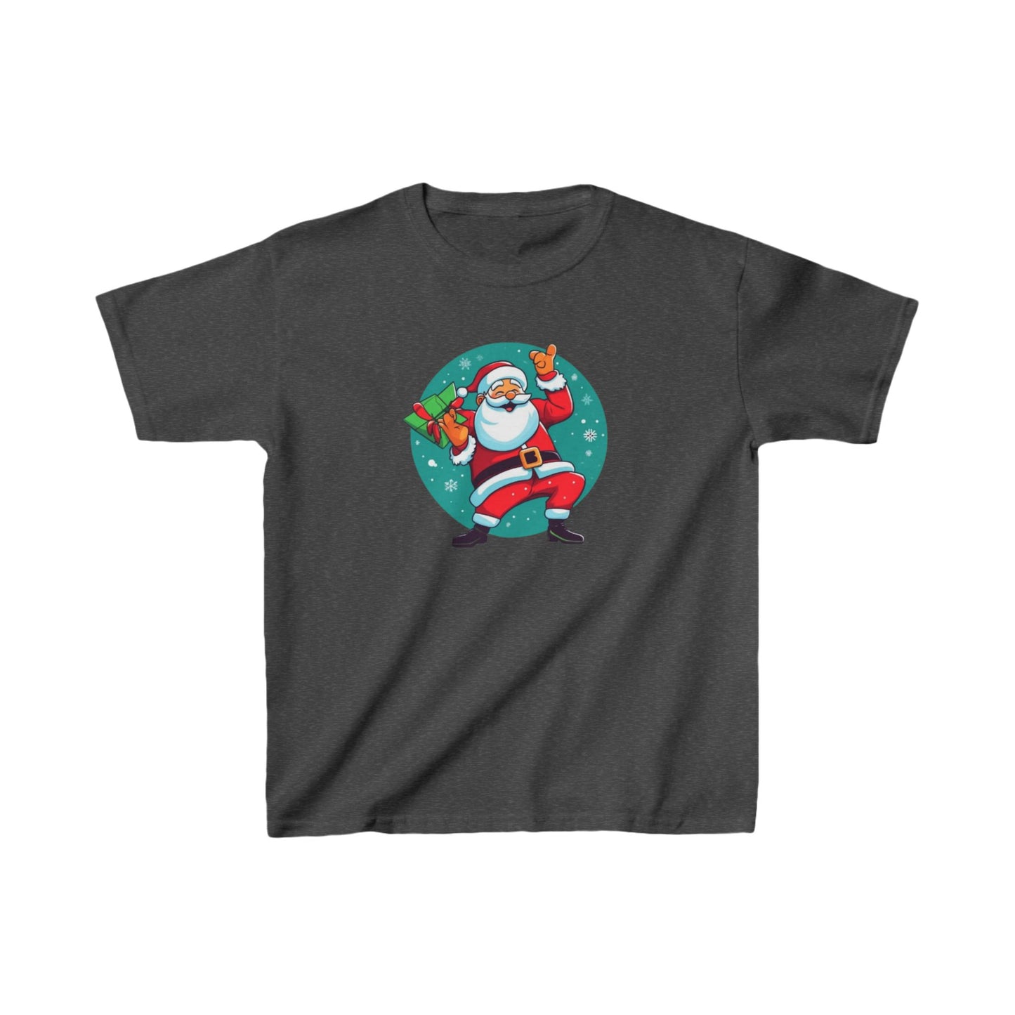 Dabbing Santa Christmas T-shirt  kids Heavy Cotton™ Tee| Christmas adventure Outfit