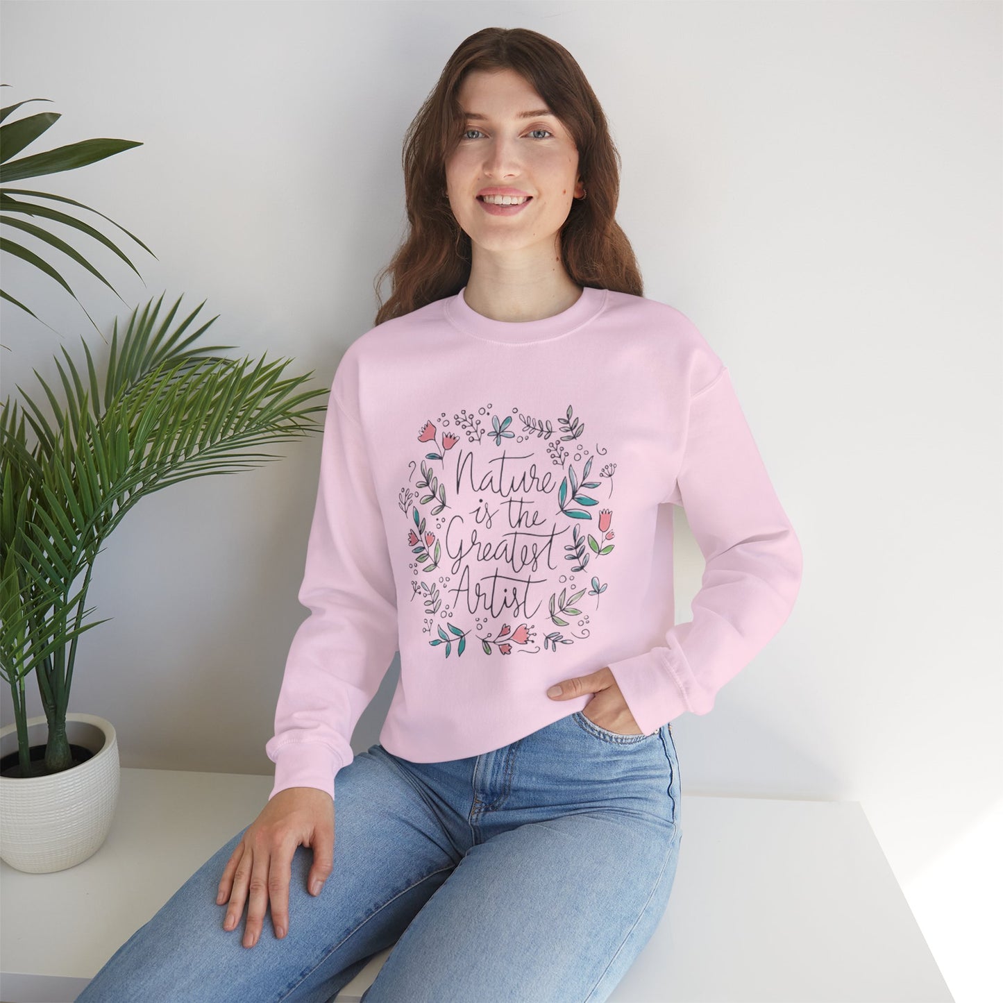 Adventure Nature’s Art Sweatshirt – Floral Valentine Gift