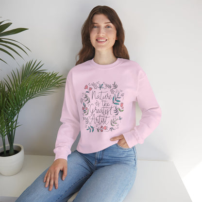 Adventure Nature’s Art Sweatshirt – Floral Valentine Gift