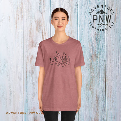 Mountain Adventure PNW T-Shirt Pacific Northwest Inspired Comfort and Style