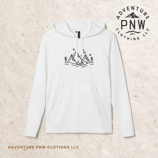 Adidas® Eco-Friendly Fleece Hoodie | Custom Comfy Adventure Mountains