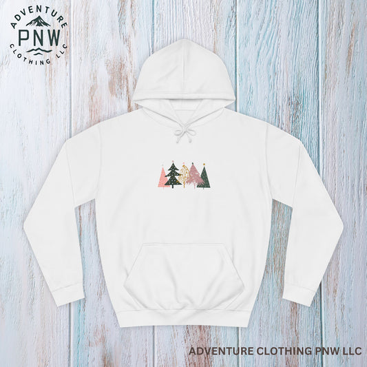 Merry and Bright Christmas Sweatshirt- Christmas Tree Crewneck (4 CHRISTMAS TREES)