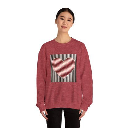 Retro Valentines Heart Sweatshirt, Cute Love, Womens Valentine, Teacher Mom Heart, Crewneck Sweatshirt, Gift for Her