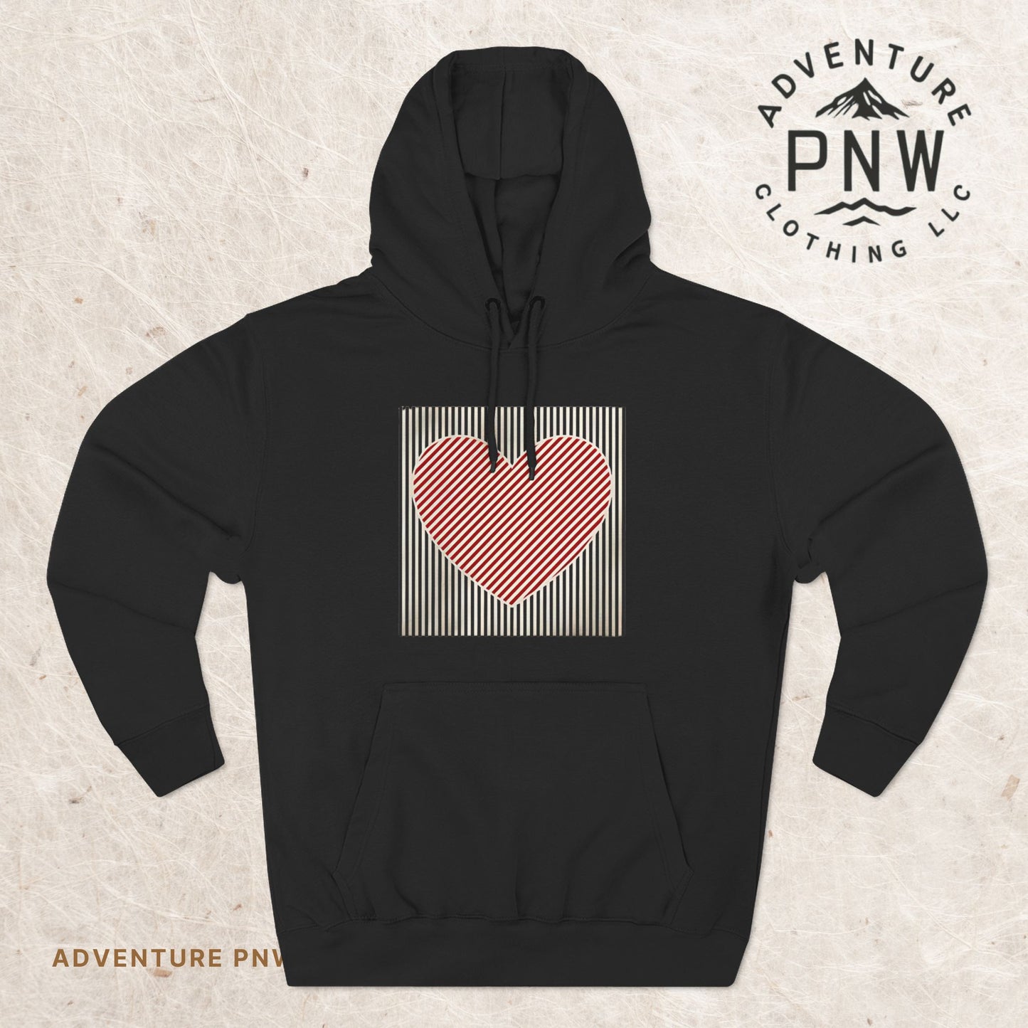 Retro Heart Valentine Hoodie – Cute Adventure Gift for Her