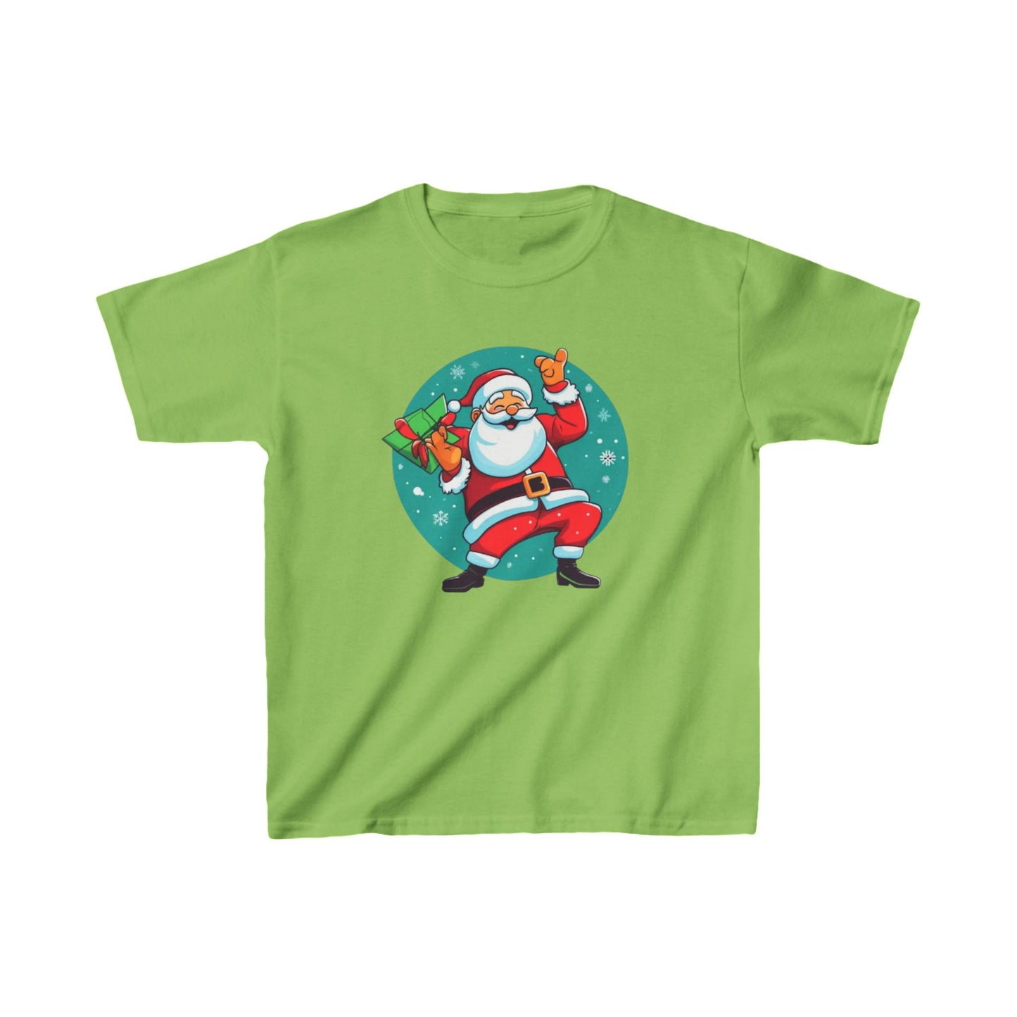 Dabbing Santa Christmas T-shirt  kids Heavy Cotton™ Tee| Christmas adventure Outfit