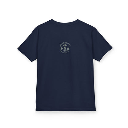 Adventure Begins Christmas Kids Tee – Holiday Outfit