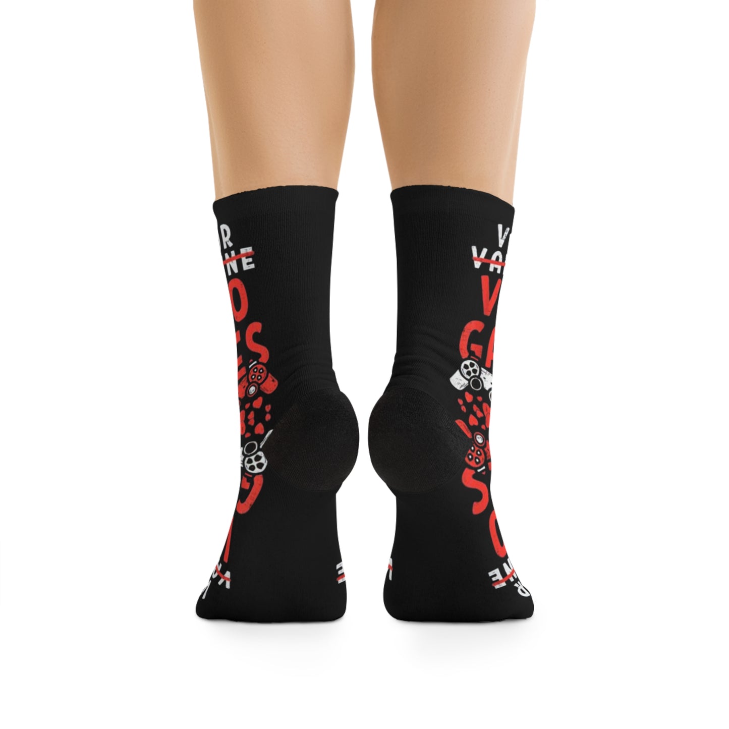 V Is For Video Games Printed Socks, Funny Gamer Gift for Valentines Day, Gift for Gamer, Valentines Day, Video Game Lover Socks, Funny Socks