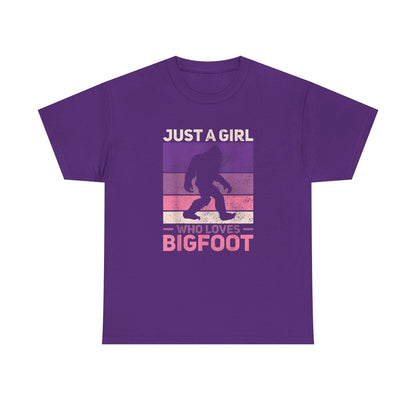 Bigfoot Valentine Shirt, Funny Tee, Unisex Heavy Cotton Tee, Bigfoot Love T-shirt, Valentines Day Gift For Him, Bigfoot Lover Gift,