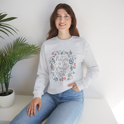 Adventure Nature’s Art Sweatshirt – Floral Valentine Gift