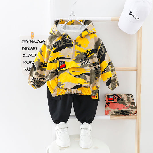 Wild casual camouflage children's clothing