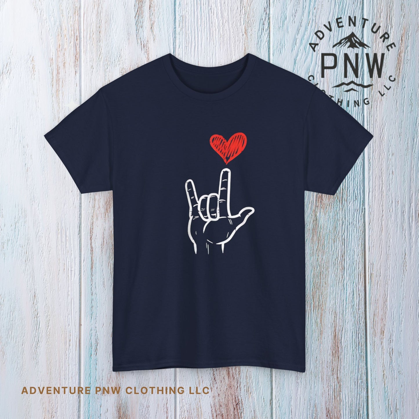 Valentines Day I Love You Hand Sign Heart Unisex T-Shirt, Gift for Him or Her, Valentines Tee, Love Gesture Graphic Tee, Romantic Shirt,