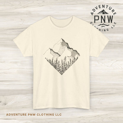 Mountain Range Adventure Unisex Tee, Hiking T-Shirt National Parks, Outdoors Gift Nature Lover Shirt, Diamond Range Shirt