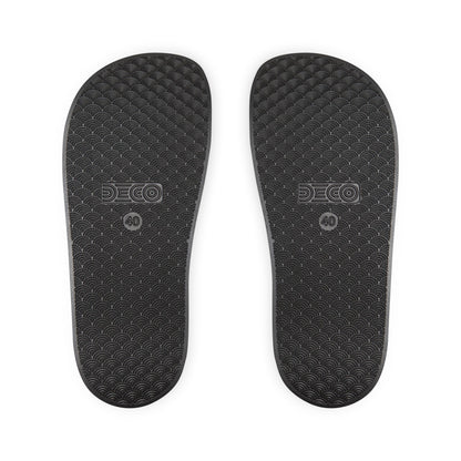Trendy Women's Sandals, Fun Graphic Slide Sandals, Stylish Summer Footwear, Poolside Slides, Comfortable Casual Sandals