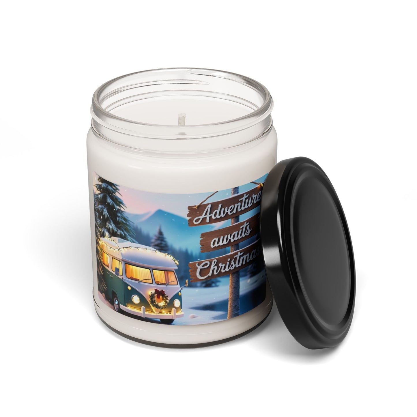 Christmas Scented Soy Candle, 9oz | Adventure Awaits the Christmas | Christmas Decoration