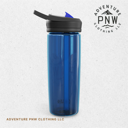 Personalized Orange Logo CamelBak Eddy® Water Bottle | Adventure PNW Mountain | 20oz & 25oz Durable Tritan™