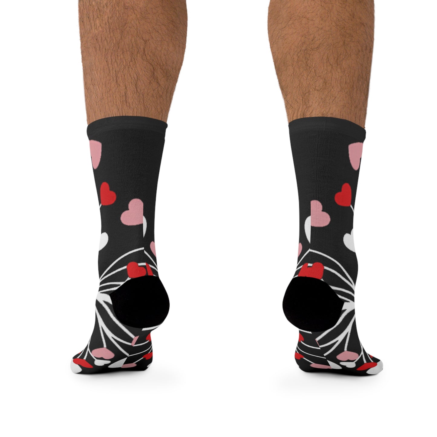 Valentine Day Dandelion Flower Gift, Heart Shirt, Boho Style, Romantic Dandelion Socks, Valentine's Gift for Her