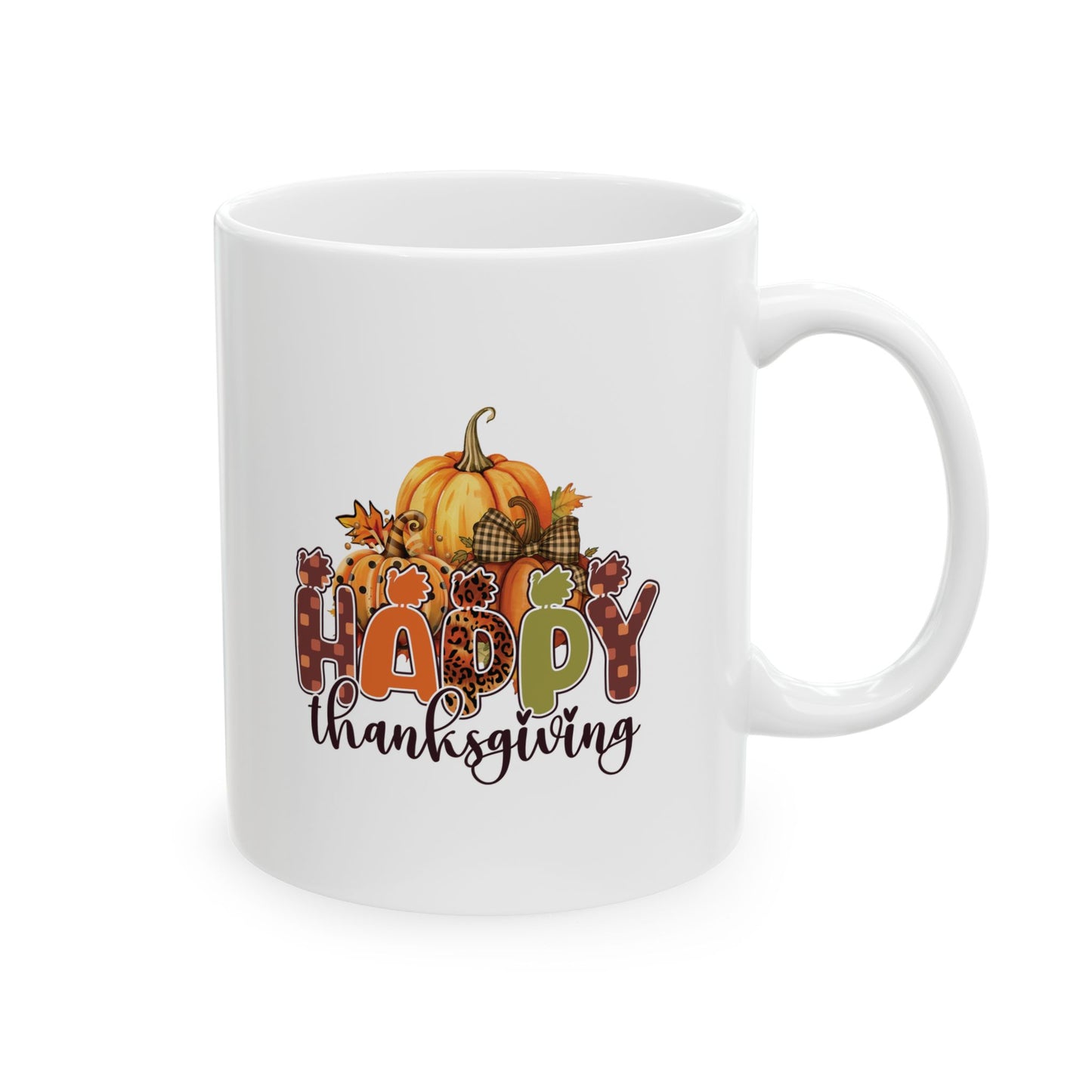 Adventure Happy Thanksgiving Ceramic Mug, (11oz, 15oz)