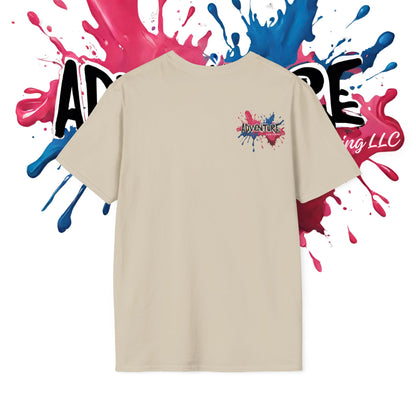 Pink, Red, & Blue Splash Paint Adventure PNW Clothing LLC T-shirt