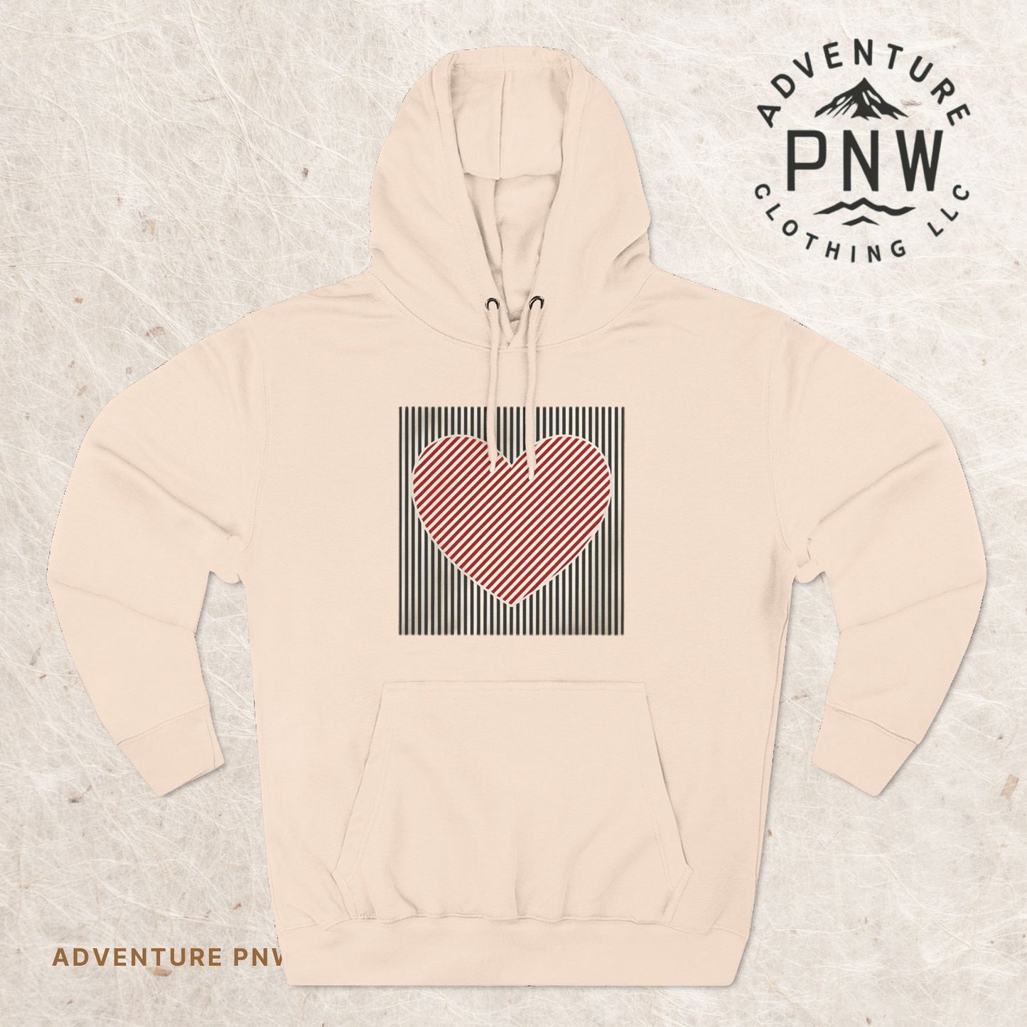 Retro Heart Valentine Hoodie – Cute Adventure Gift for Her