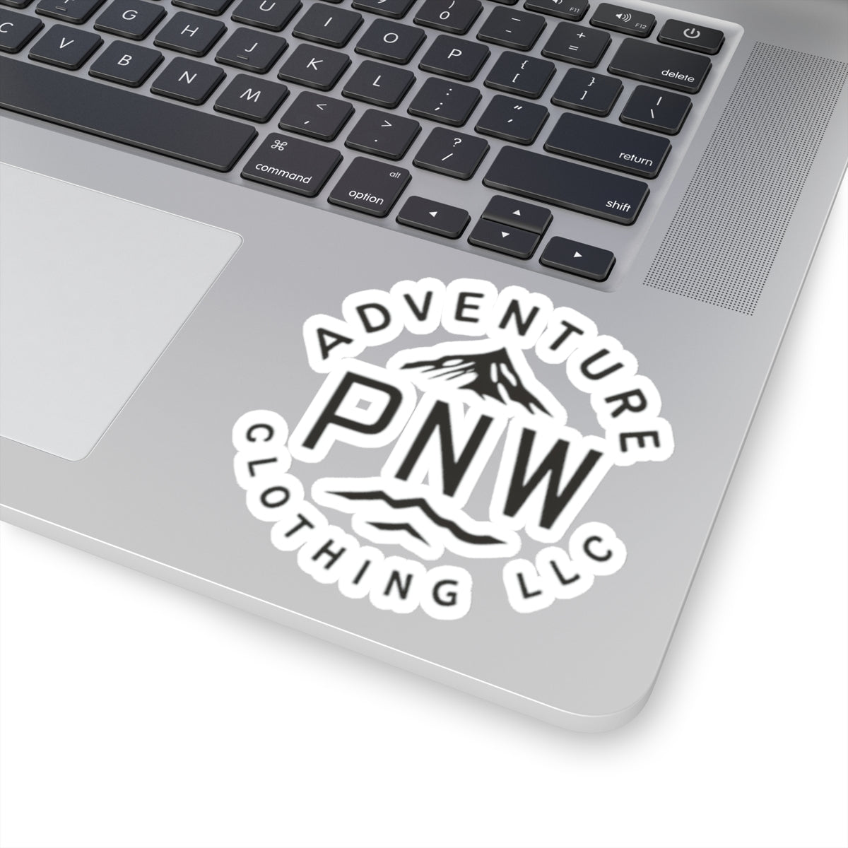 Custom Kiss-Cut Stickers with the Adventure PNW Mountain - Durable Vinyl Stickers