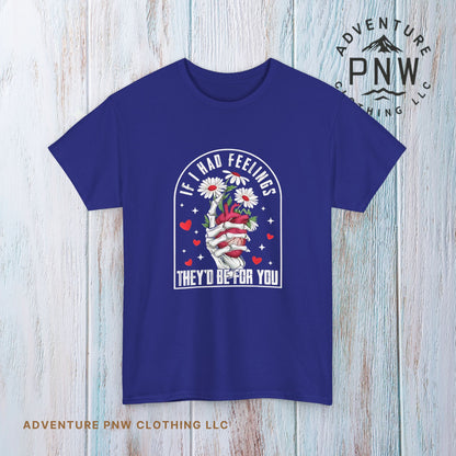 Skeleton Heart Valentine Tee –Adventure Funny Unisex Shirt