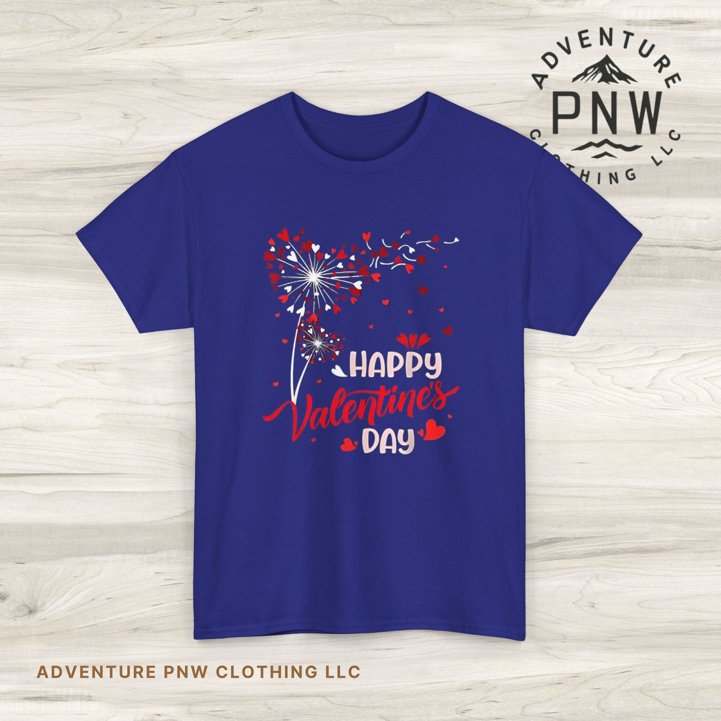Adventure Dandelion Heart Valentine Tee – Love Gift T-Shirt