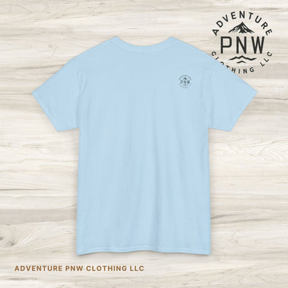 Nature Guitar Men T-Shirt, Creative Guitar Printed Tee for Glamping & Adventure, Outdoorsy Shirt