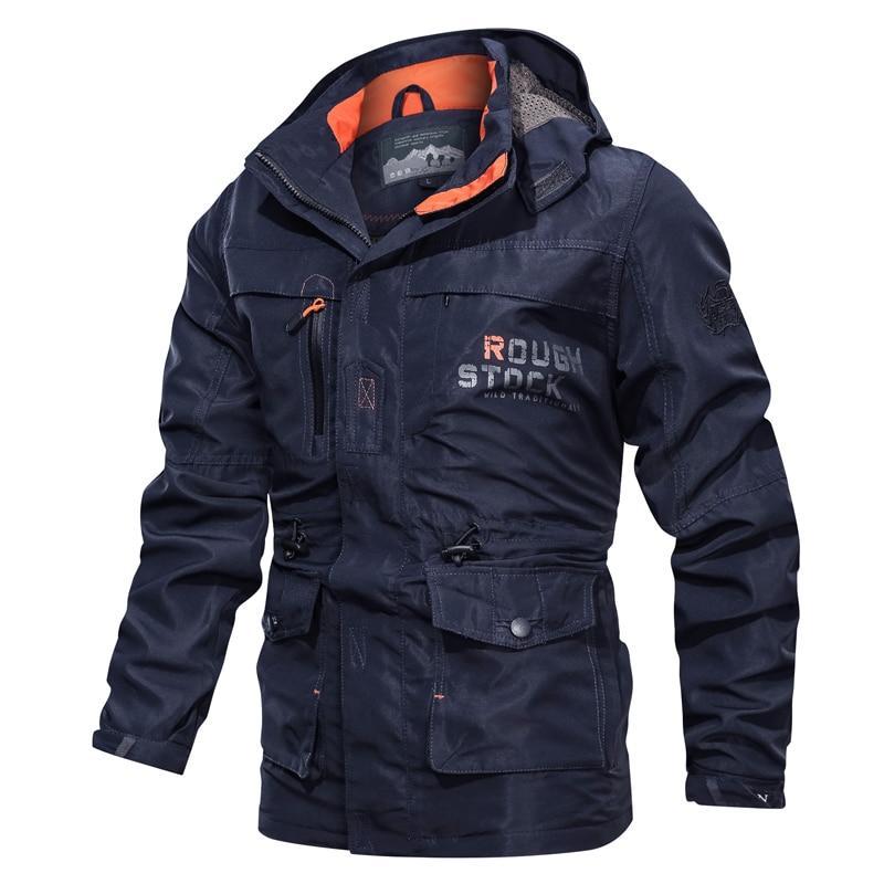 Men's Hooded Mid-Length Casual Jacket | Lightweight Outdoor Spring & Autumn Wear