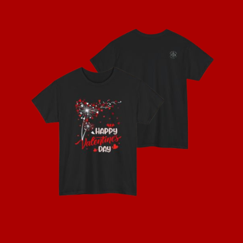 Adventure Dandelion Heart Valentine Tee – Love Gift T-Shirt