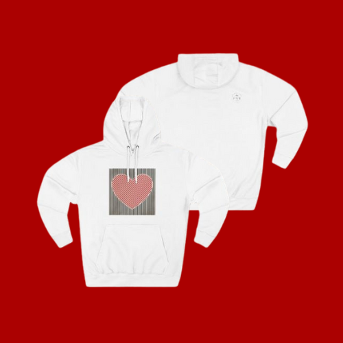 Retro Heart Valentine Hoodie – Cute Adventure Gift for Her