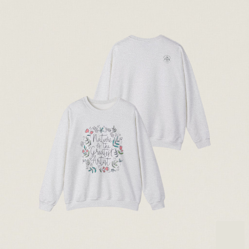 Adventure Nature’s Art Sweatshirt – Floral Valentine Gift