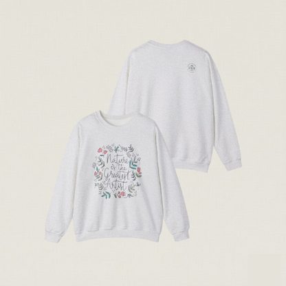 Adventure Nature’s Art Sweatshirt – Floral Valentine Gift