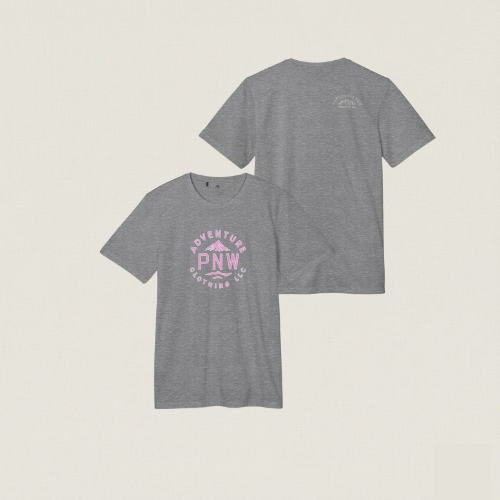 Adidas PNW Pink Logo Tee – Unisex Sport Adventure