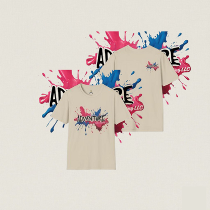 Pink Red Blue Splash Adventure Tee