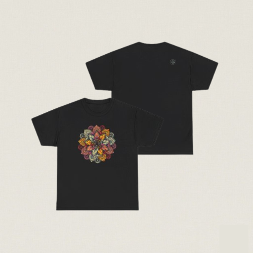 Mandala Floral Tee – Boho Adventure Top