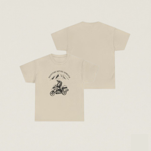 Adventure Before Dementia Tee – Motorcycle & Mountain Travel