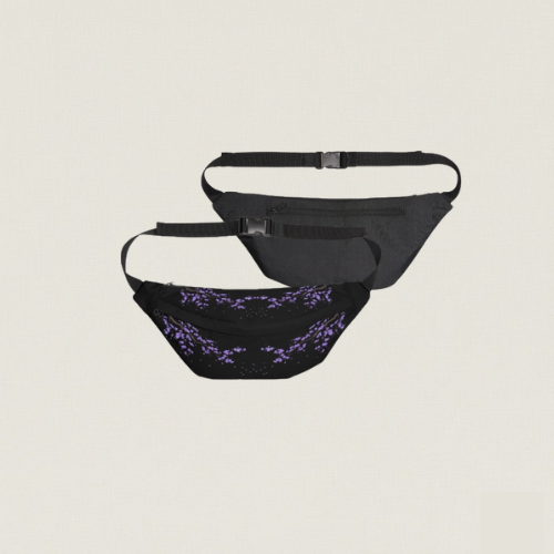 Kawaii Purple Floral Fanny Pack – Travel & Adventure Bag