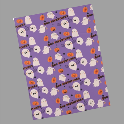 Boo Adventure Ghost & Pumpkin Baby Swaddle