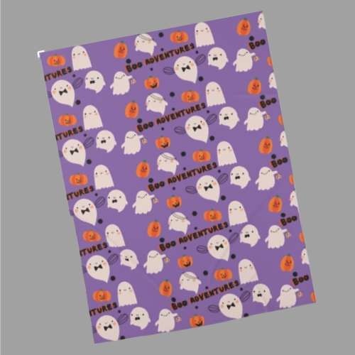 Boo Adventure Ghost & Pumpkin Baby Swaddle