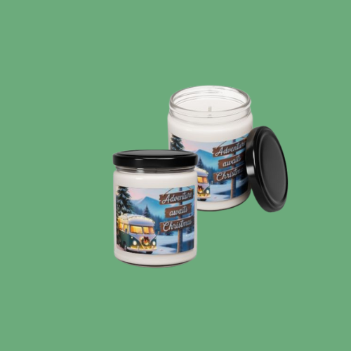 Christmas Scented Soy Candle 9oz – Adventure Awaits