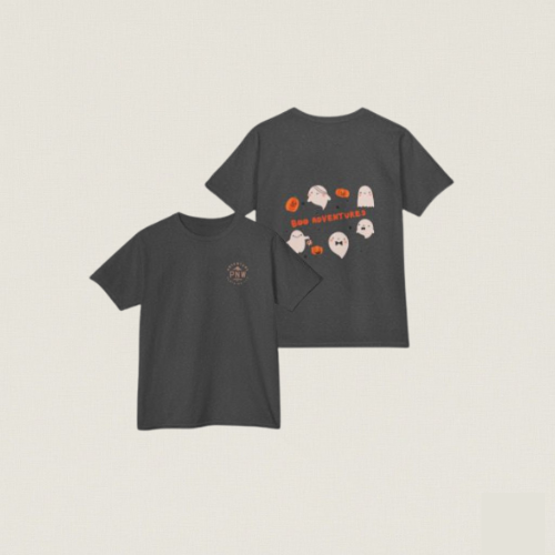 Adventure Kids Halloween Tee with Ghosts & Pumpkins