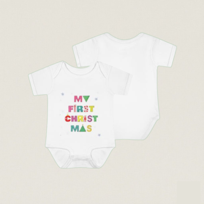My First Christmas Baby Bodysuit –Adventure Festive Outfit