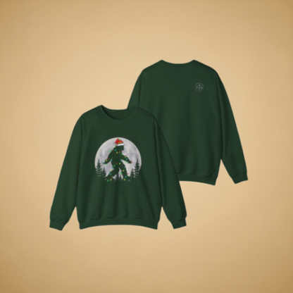 Bigfoot Santa Lights Sweatshirt –Adventure Funny Holiday Pullover
